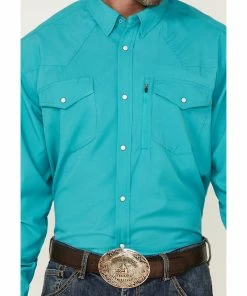 Rank 45 Men's Roughie Tech Short Sleeve Snap Western Shirt Turquoise 9 Rank 45 Men's Roughie Tech Short Sleeve Snap Western Shirt Turquoise -Rank 45 shop 2000364903 440 P3