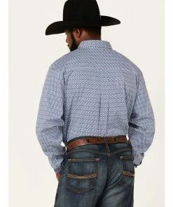 Rank 45 Men's Compete Geo Print Long Sleeve Button-Down Western Shirt  Multi -Rank 45 shop 2000364964 900 P4