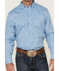 Rank 45 Men's Floater Paisley Print Long Sleeve Button-Down Western Shirt  Blue -Rank 45 shop 2000364968 400 P3