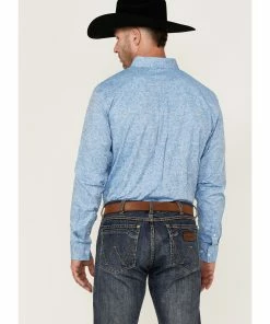Rank 45 Men's Floater Paisley Print Long Sleeve Button-Down Western Shirt  Blue -Rank 45 shop 2000364968 400 P4
