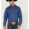 Rank 45 Men's High Roller Geo Print Long Sleeve Button-Down Western Shirt Blue 1 Rank 45 Men's High Roller Geo Print Long Sleeve Button-Down Western Shirt Blue -Rank 45 shop 2000364970 400 P1