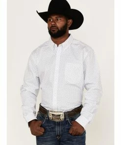 Rank 45 Men's Mash Up Floral Geo Print Long Sleeve Button-Down Western Shirt  White -Rank 45 shop 2000364972 100 P1 1