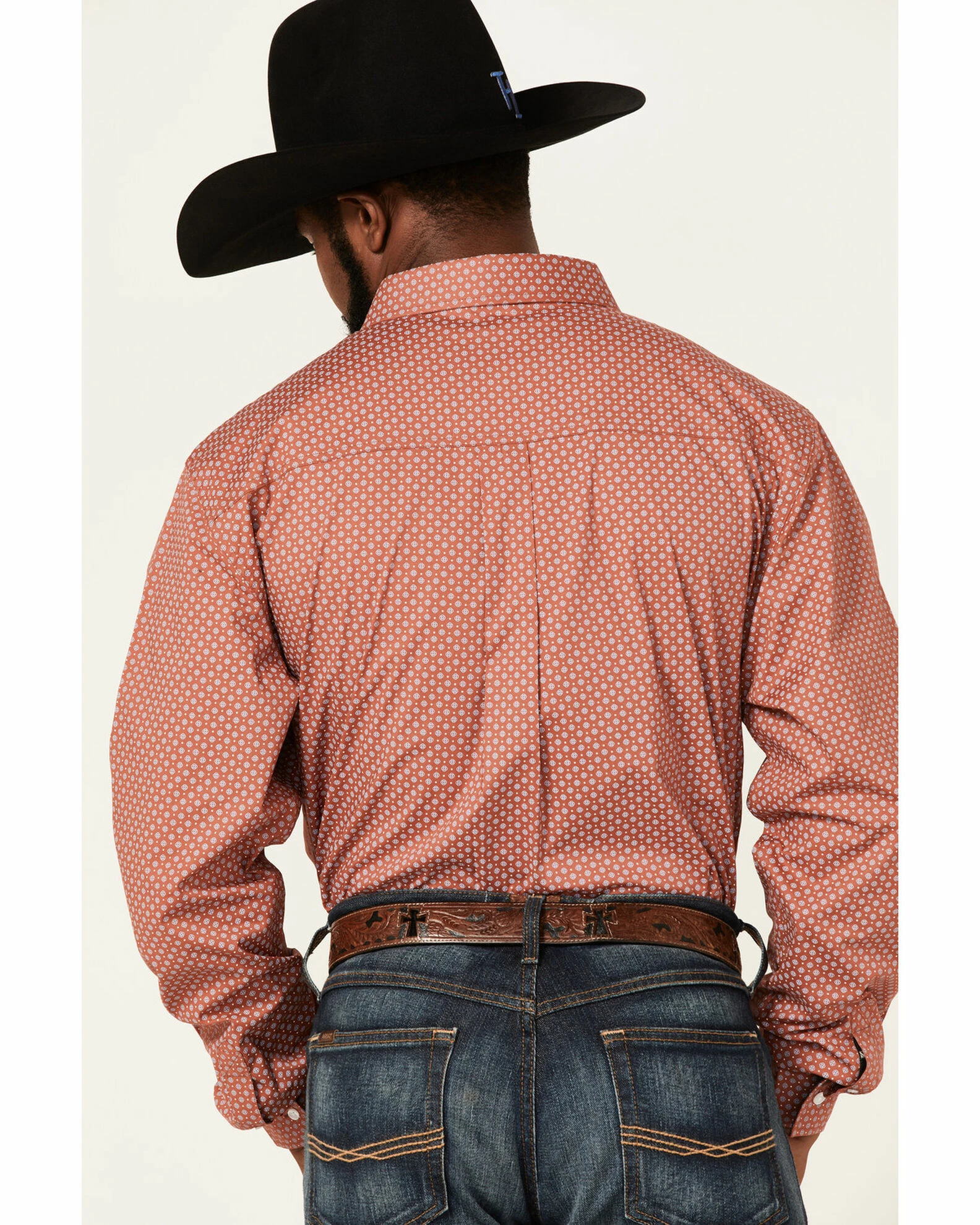 Rank 45 Men's Mash Up Floral Geo Print Long Sleeve Button-Down Western Shirt 4 Rank 45 Men's Mash Up Floral Geo Print Long Sleeve Button-Down Western Shirt - Image 2