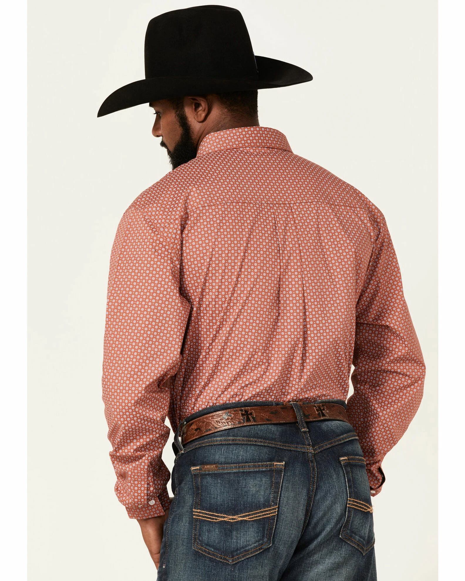 Rank 45 Men's Mash Up Floral Geo Print Long Sleeve Button-Down Western Shirt 6 Rank 45 Men's Mash Up Floral Geo Print Long Sleeve Button-Down Western Shirt - Image 4