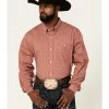 Rank 45 Men's Mash Up Floral Geo Print Long Sleeve Button-Down Western Shirt - Big & Tall  Medium Red -Rank 45 shop 2000364976 610 P1