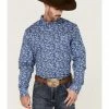 Rank 45 Men's Dally Paisley Print Long Sleeve Button-Down Western Shirt Blue 2 Rank 45 Men's Dally Paisley Print Long Sleeve Button-Down Western Shirt Blue -Rank 45 shop 2000364978 400 P1