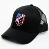 Rank 45 Men's American Flag Shield Patch Mesh-Back Ball Cap 2 Rank 45 Men's American Flag Shield Patch Mesh-Back Ball Cap -Rank 45 shop 2000365192 001 P1