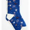 Rank 45 Girls' Floating Flowers & Horses Crew Socks - 2-Pack Multi -Rank 45 shop 2000365337 900 P1