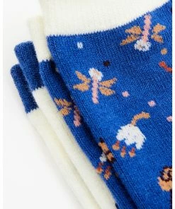 Rank 45 Girls' Floating Flowers & Horses Crew Socks - 2-Pack Multi -Rank 45 shop 2000365337 900 P3