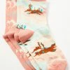 Rank 45 Girls' Desert Horse Print Crew Socks - 2-Pack Multi -Rank 45 shop 2000365338 900 P1
