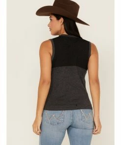 Rank 45 Women's Mesh Panel Tank Top Black 10 Rank 45 Women's Mesh Panel Tank Top Black -Rank 45 shop 2000365652 001 P4