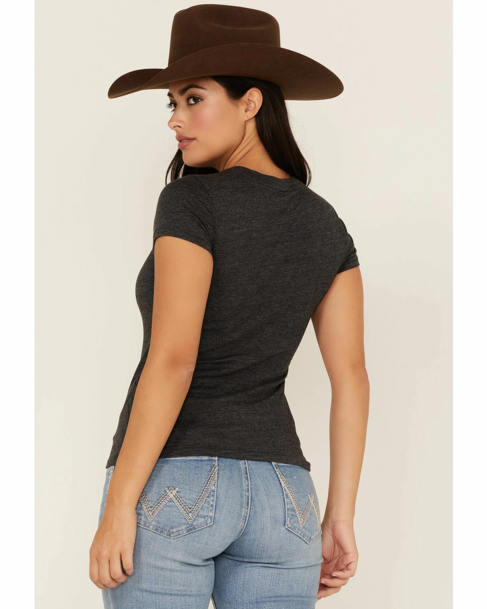 Rank 45 Women's Southwestern Serape Chute Logo Graphic Tee Black 6 Rank 45 Women's Southwestern Serape Chute Logo Graphic Tee Black - Image 4