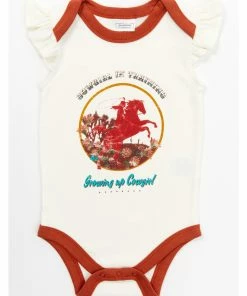 Rank 45 Infant-Girls' Floral Print Footed PJ & Onesie Set - 2-Piece White -Rank 45 shop 2000366332 100 P3