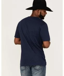 Rank 45 Men's Bad Ombre Southwestern Circle Logo Graphic Short Sleeve T-Shirt  -Rank 45 shop 2000370491 410 P4