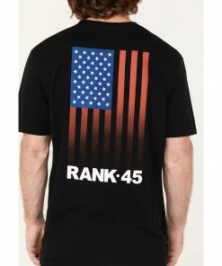 Rank 45 Men's Right At Home Flag Logo Graphic Short Sleeve T-Shirt  White -Rank 45 shop 2000370494 100 P3