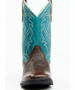 Rank 45 Boys' Connor Western Boots - Broad Square Toe  Blue -Rank 45 shop 2000371549 400 P4