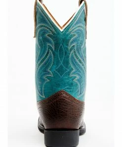 Rank 45 Boys' Connor Western Boots - Broad Square Toe  Blue -Rank 45 shop 2000371549 400 P5