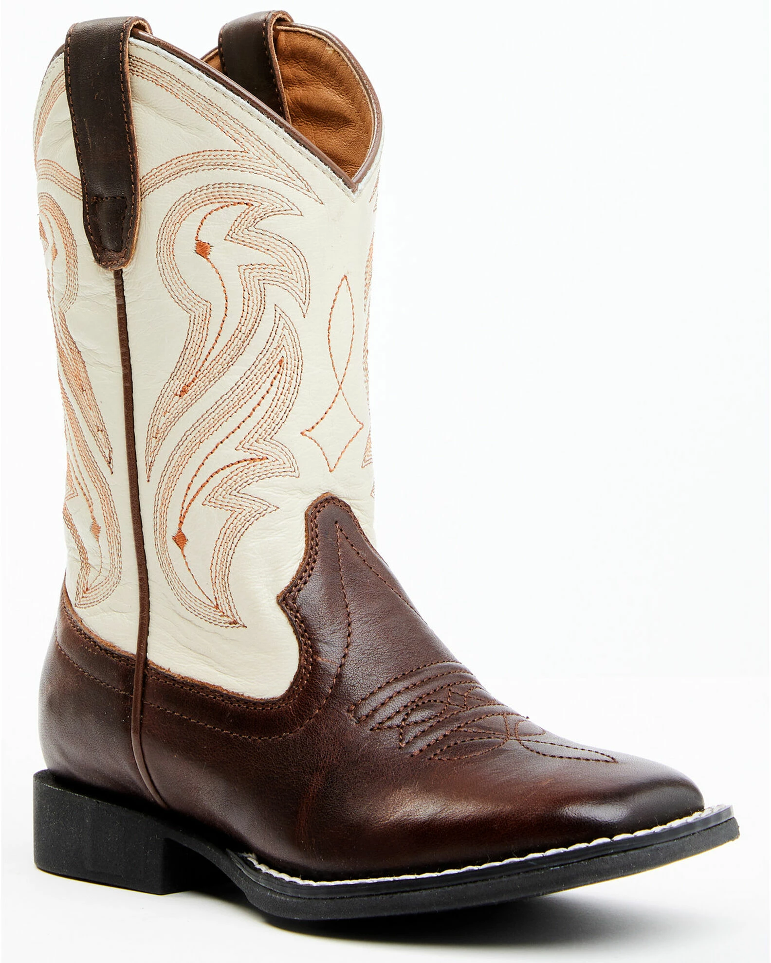 Rank 45 Kid's Austin Western Boots - Broad Square Toe For Unisex-Kid Ivory 3 Rank 45 Kid's Austin Western Boots - Broad Square Toe For Unisex-Kid Ivory