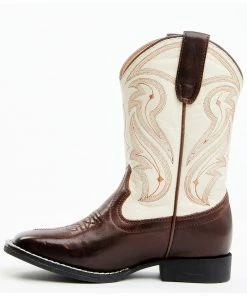 Rank 45 Kid's Austin Western Boots - Broad Square Toe For Unisex-Kid Ivory 12 Rank 45 Kid's Austin Western Boots - Broad Square Toe For Unisex-Kid Ivory -Rank 45 shop 2000371550 103 P3