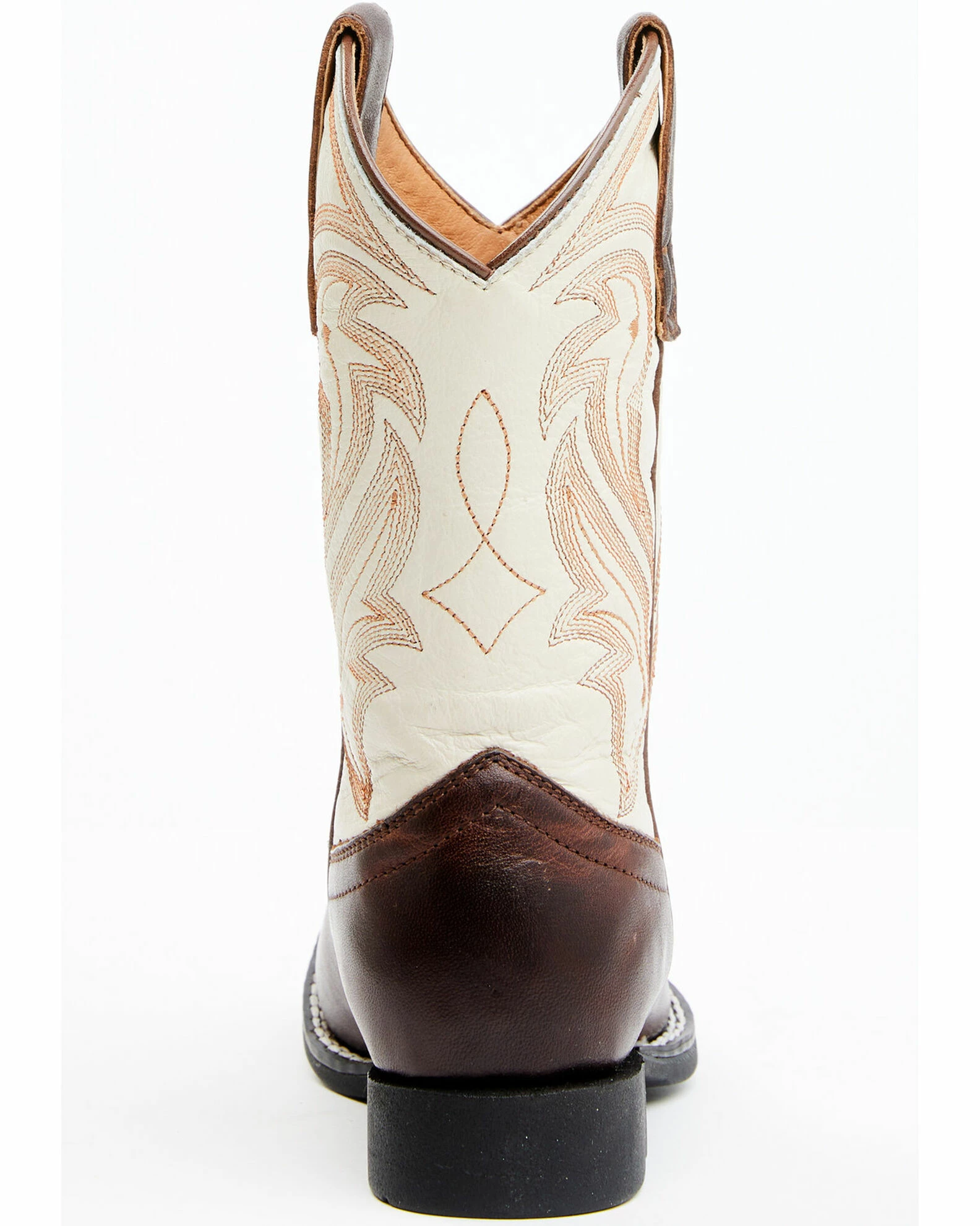 Rank 45 Kid's Austin Western Boots - Broad Square Toe For Unisex-Kid Ivory 7 Rank 45 Kid's Austin Western Boots - Broad Square Toe For Unisex-Kid Ivory - Image 5