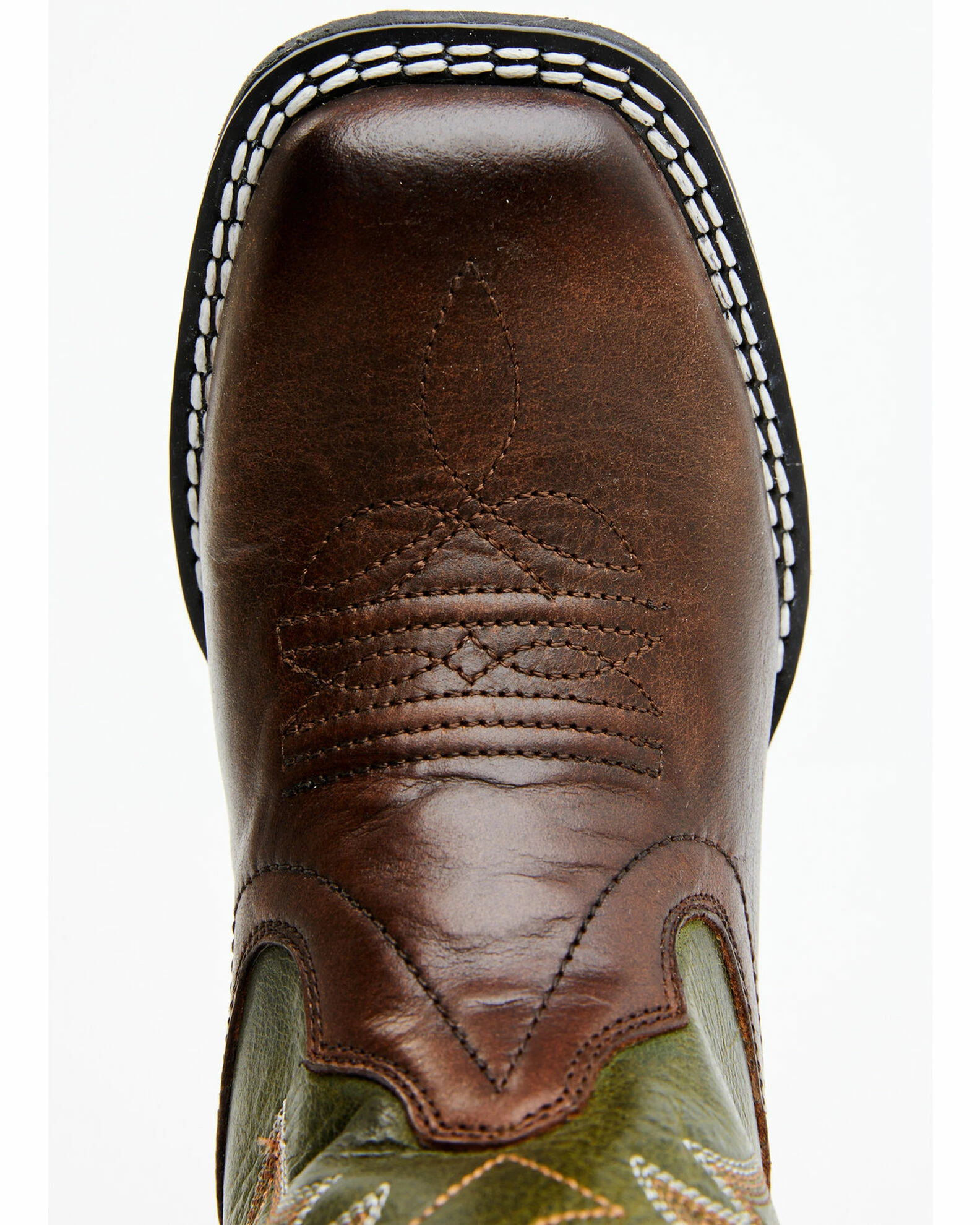 Rank 45 Kid's Kasey Western Boots - Broad Square Toe For Unisex-Kid Green 8 Rank 45 Kid's Kasey Western Boots - Broad Square Toe For Unisex-Kid Green - Image 6