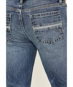 Rank 45 Men's Iron Horse Stackable Straight Dark Wash Heavy Still Stretch Denim Jeans -Rank 45 shop 2000373305 416 P4