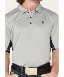 Rank 45 Men's Solid Charcoal Renegade Performance Short Sleeve Polo Shirt  -Rank 45 shop 2000373876 022 P3