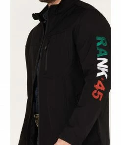 Rank 45 Men's Mexico Seal Softshell Jacket Black -Rank 45 shop 2000373964 001 P3