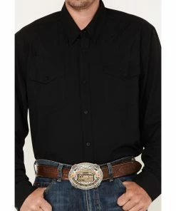Rank 45 Men's Roughie Performance Long Sleeve Button-Down Shirt Black -Rank 45 shop 2000374013 001 P3