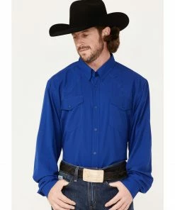 Rank 45 Men's Roughie Performance Long Sleeve Button-Down Shirt Blue 11 Rank 45 Men's Roughie Performance Long Sleeve Button-Down Shirt Blue -Rank 45 shop 2000374014 400 P1 1