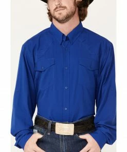 Rank 45 Men's Roughie Performance Long Sleeve Button-Down Shirt Blue 9 Rank 45 Men's Roughie Performance Long Sleeve Button-Down Shirt Blue -Rank 45 shop 2000374014 400 P3