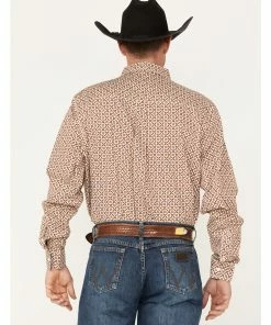 Rank 45 Men's Stirrup Geo Print Long Sleeve Western Button-Down Shirt Light Red 10 Rank 45 Men's Stirrup Geo Print Long Sleeve Western Button-Down Shirt Light Red -Rank 45 shop 2000374156 630 P4