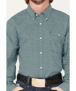 Rank 45 Men's Colt Geo Print Long Sleeve Button-Down Western Shirt White 9 Rank 45 Men's Colt Geo Print Long Sleeve Button-Down Western Shirt White -Rank 45 shop 2000374158 100 P3