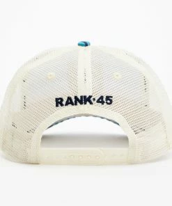 Rank 45 Women's Serape Stripe Embroidered Logo Mesh Back Trucker Cap -Rank 45 shop 2000374323 600 P3