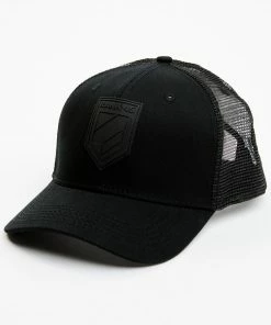 Rank 45 Men's Logo Patch Mesh Back Ball Cap Black