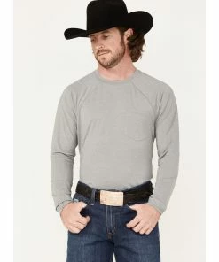 Rank 45 Men's Tornado Solid Charcoal Performance Long Sleeve T-Shirt  -Rank 45 shop 2000374608 022 P1 1