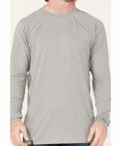 Rank 45 Men's Tornado Solid Charcoal Performance Long Sleeve T-Shirt  -Rank 45 shop 2000374608 022 P3