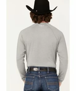 Rank 45 Men's Tornado Solid Charcoal Performance Long Sleeve T-Shirt  -Rank 45 shop 2000374608 022 P4