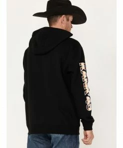 Rank 45 Men's Smoke On Striped Logo Sleeve Hooded Sweatshirt  -Rank 45 shop 2000374700 001 P4