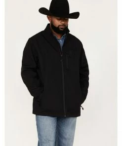 Rank 45 Men's Myrtis Concealed Carry Softshell Jacket - Big & Tall Black