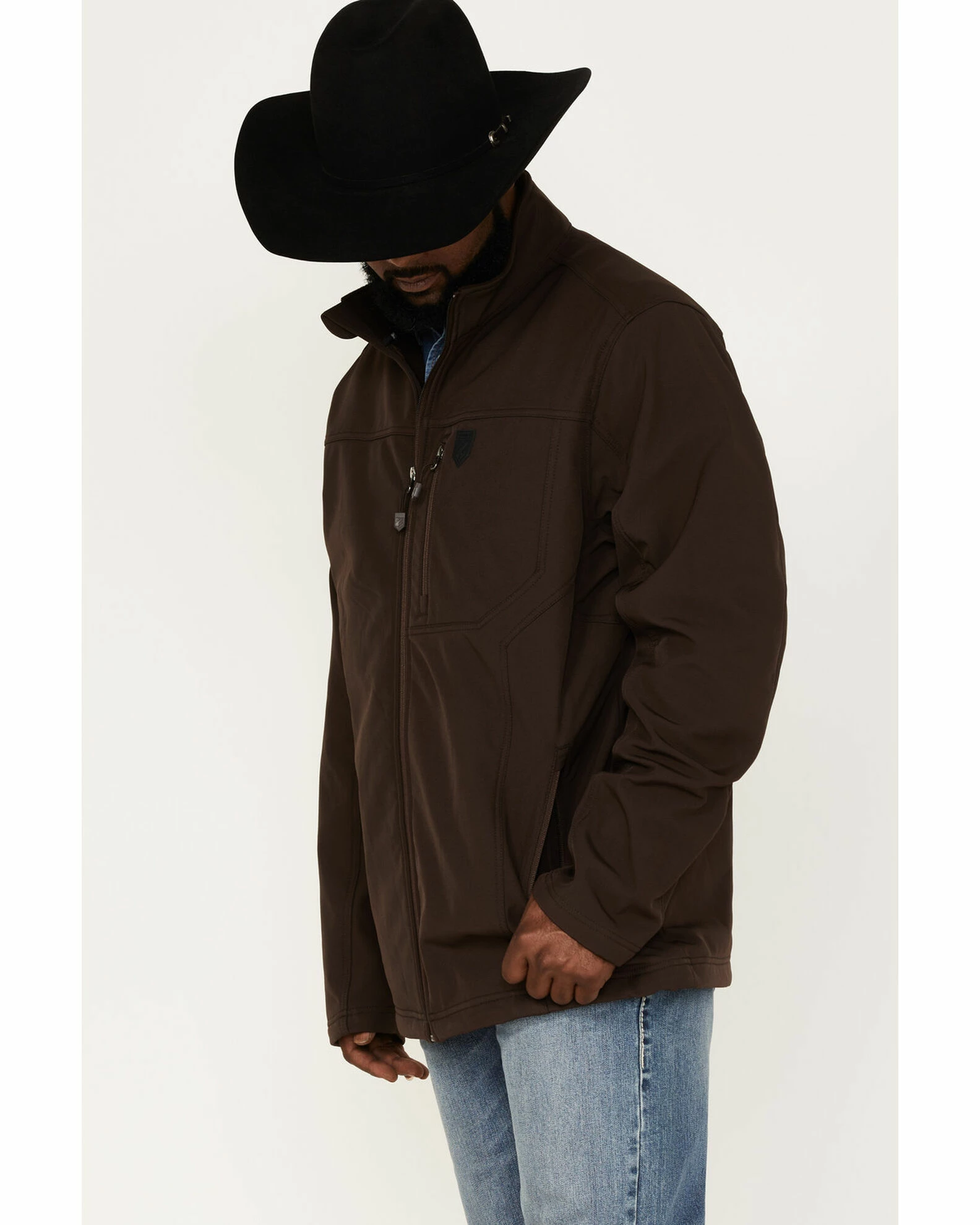 Rank 45 Men's Myrtis Softshell Jacket Brown 4 Rank 45 Men's Myrtis Softshell Jacket Brown - Image 2