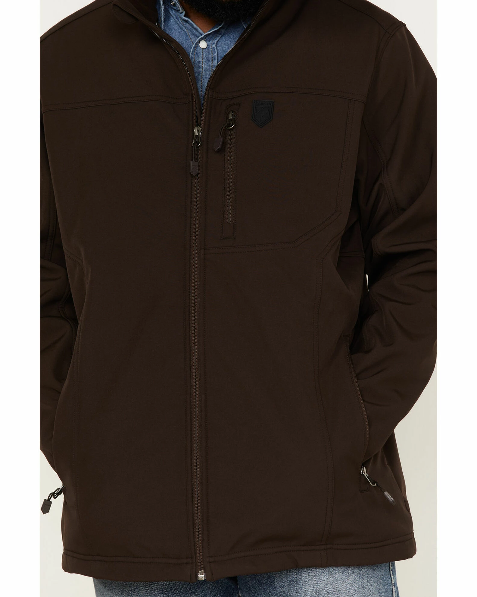 Rank 45 Men's Myrtis Softshell Jacket - Big & Tall Brown 5 Rank 45 Men's Myrtis Softshell Jacket - Big & Tall Brown - Image 3