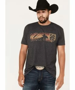 Rank 45 Men's Sunset Roper Logo Graphic T-Shirt