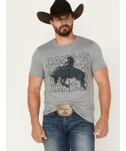 Rank 45 Men's Repeat Graphic T-Shirt Light Blue