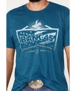 Rank 45 Men's Buckle Logo Gradient Graphic T-Shirt -Rank 45 shop 2000374874 460 P3