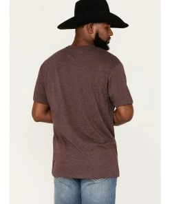 Rank 45 Men's Serape Shadow Logo Graphic T-Shirt Brick Red -Rank 45 shop 2000374875 644 P4
