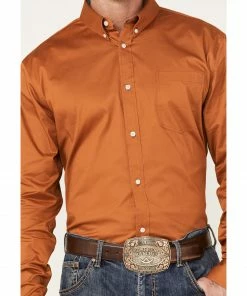 Rank 45 Men's Basic Twill Long Sleeve Button-Down Shirt Brown 9 Rank 45 Men's Basic Twill Long Sleeve Button-Down Shirt Brown -Rank 45 shop 2000374899 200 P3