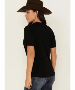 Rank 45 Women's Emblem Logo Graphic Tee Black -Rank 45 shop 2000374946 001 P4