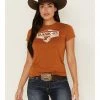 Rank 45 Women's Logo Graphic Tee Pecan