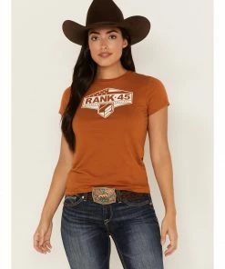 Rank 45 Women's Logo Graphic Tee Pecan